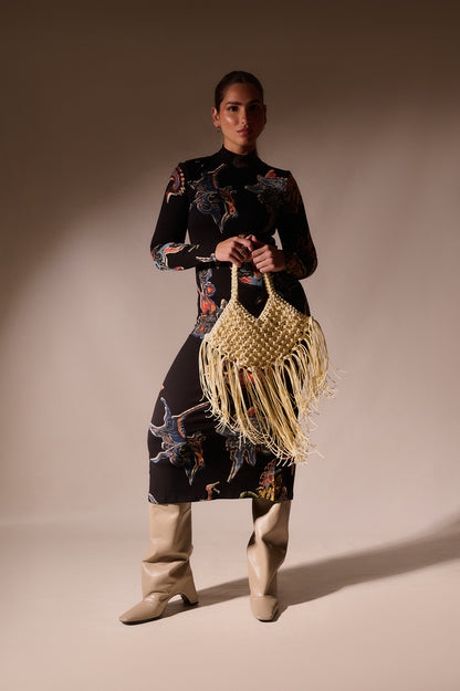 The mini ikigai tote in ivory