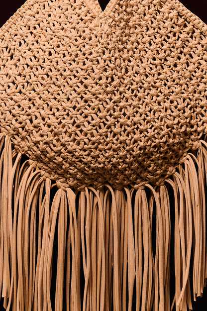 The maxi ikigai tote in caramel
