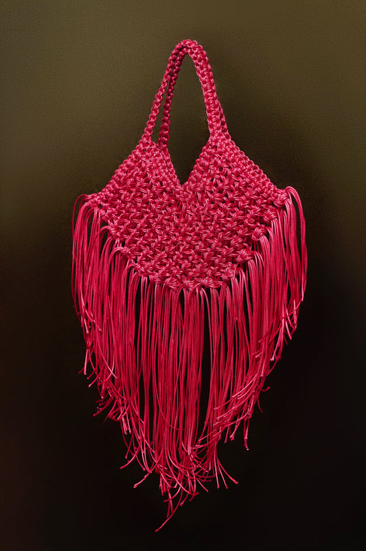 The mini ikigai tote in magenta