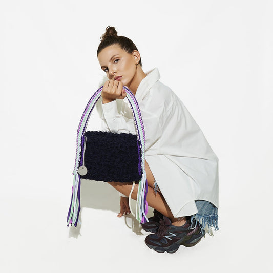 The iconic bag in recycled denim